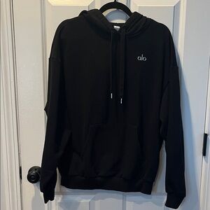 ALO Women’s Black Accolade Hoodie Medium (Like New)